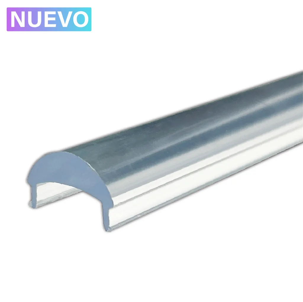 Difusores Negros Translúcidos Para Perfiles LED De Aluminio - Pack De 6 X 1 Metro, Medidas 13.5x4.2x11.5 Mm